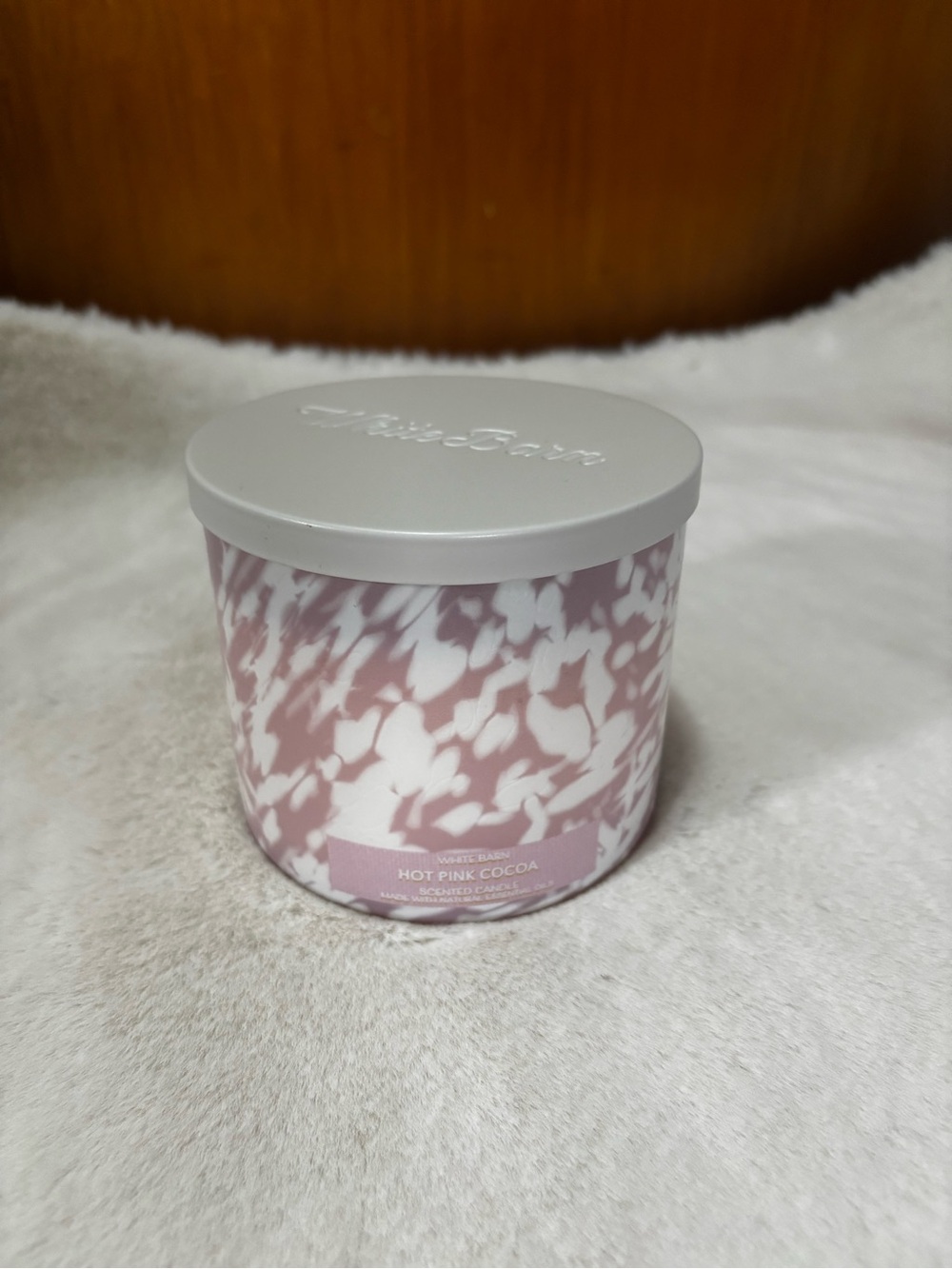 White Barn Hot Pink Cocoa Three-Wick Candle